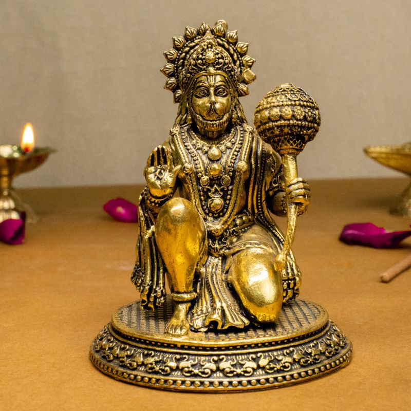 Lord Hanuman Brass Idol