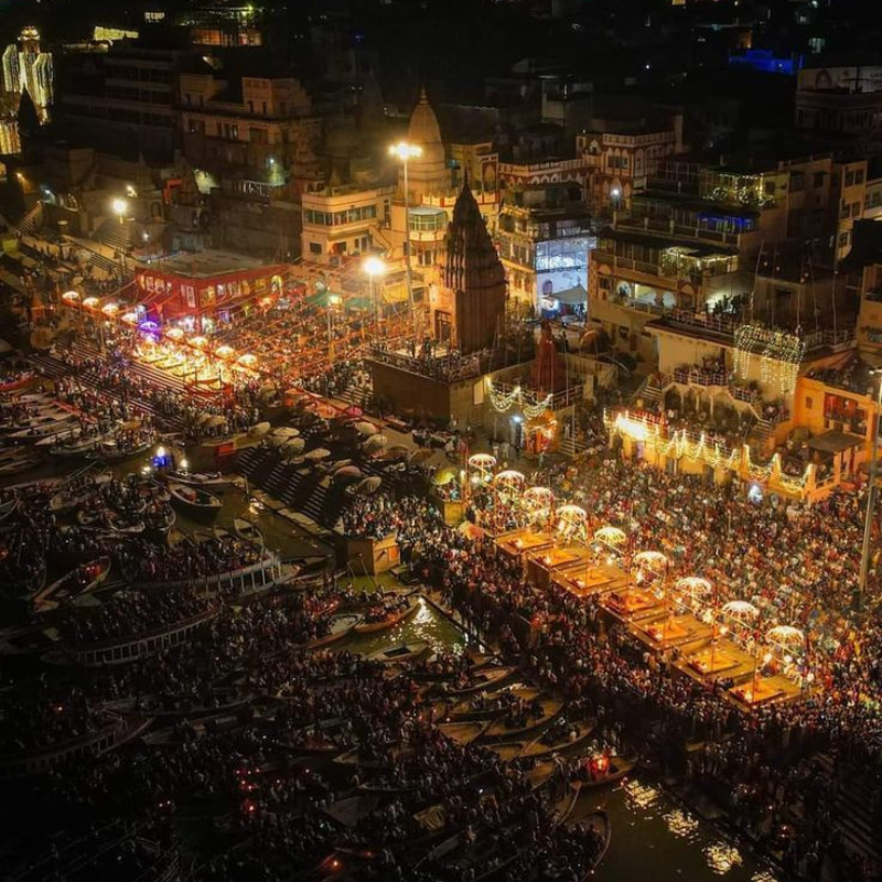 Dev Deepawali - Offer Diya at Ganga Ghats of Varanasi