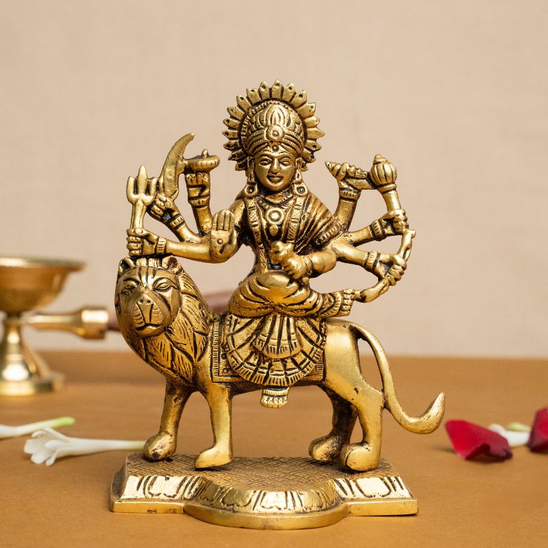 Maa Durga Murti – Brass Idol - my3ioNetra