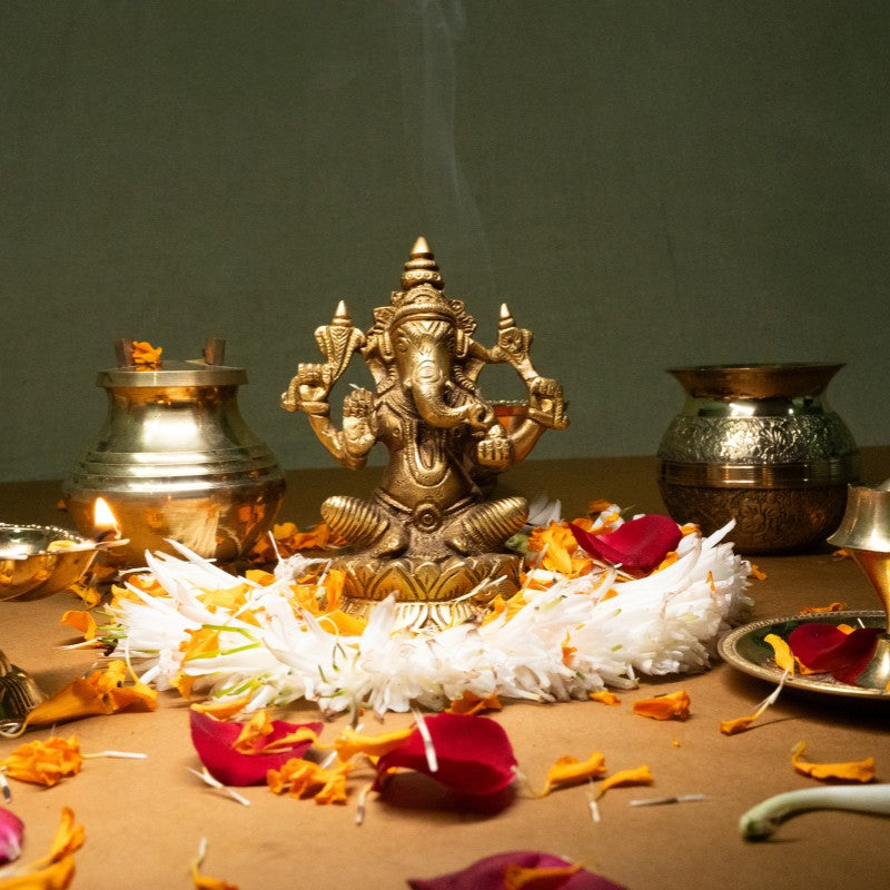 Shree Ganesh Murti “ Brass Idol of Vighnaharta