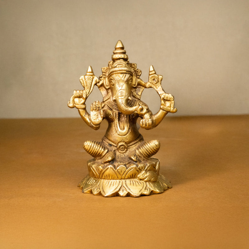 Shree Ganesh Murti “ Brass Idol of Vighnaharta