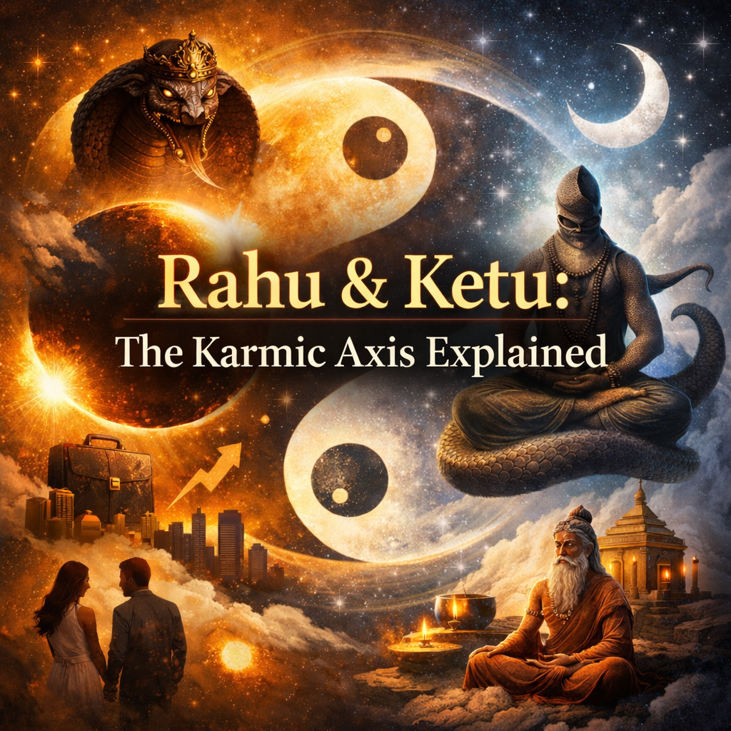 Rahu & Ketu: The Karmic Axis Explained