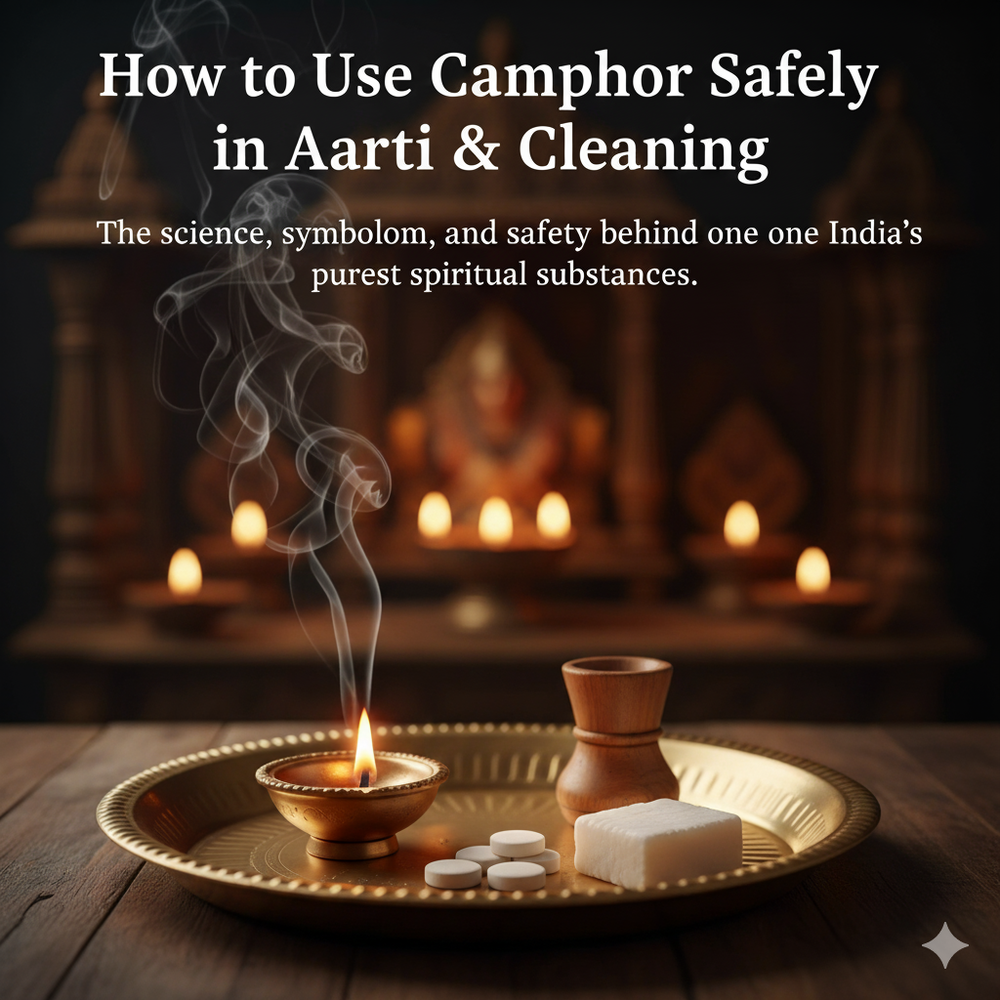 How to Use Camphor Safely in Aarti & Cleaning