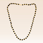 Divine Karungali Mala – Sacred Ebony Wood Mala with Gold-Toned Links