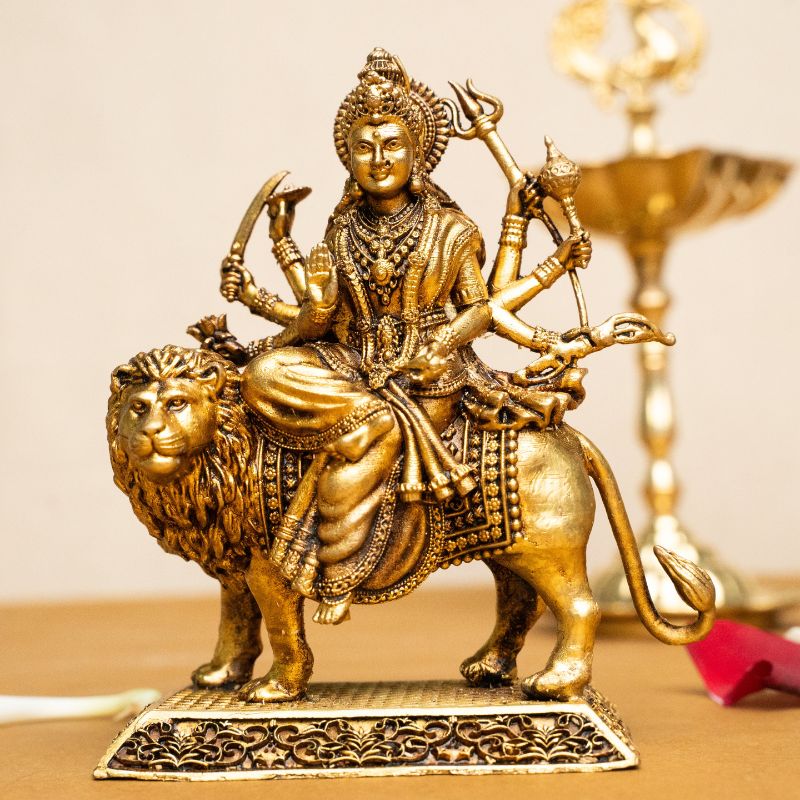 Maa Durga Murti – Brass Idol - my3ioNetra