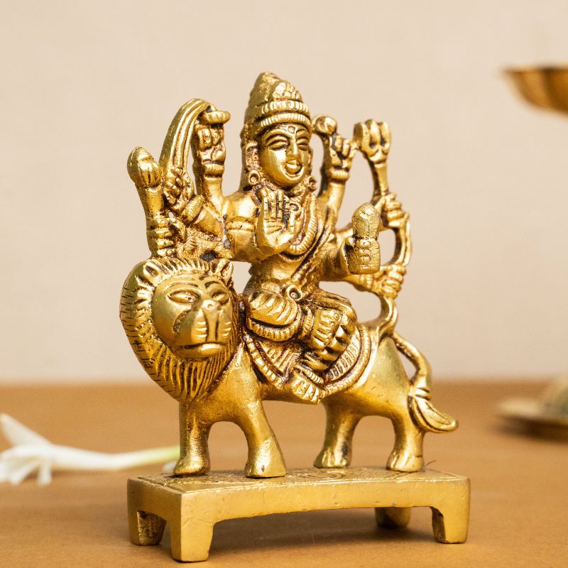 Maa Durga Murti – Brass Idol - my3ioNetra