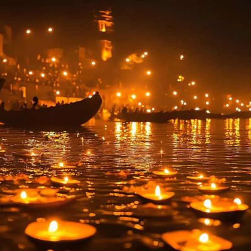 Dev Deepawali - Offer Diya at Ganga Ghats of Varanasi