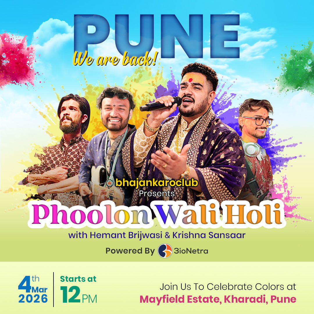Holi Special Bhajan Clubbing – The New Wave of Devotion - 4th March Pune