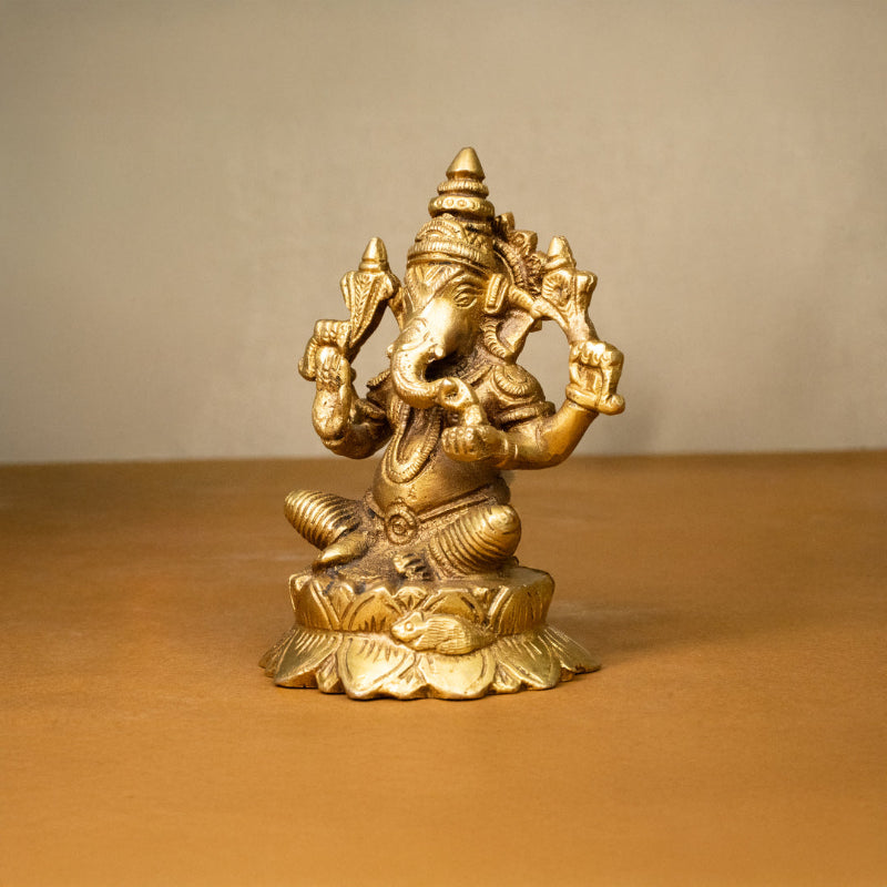 Shree Ganesh Murti “ Brass Idol of Vighnaharta