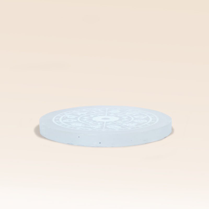12 Rashi Selenite Plate