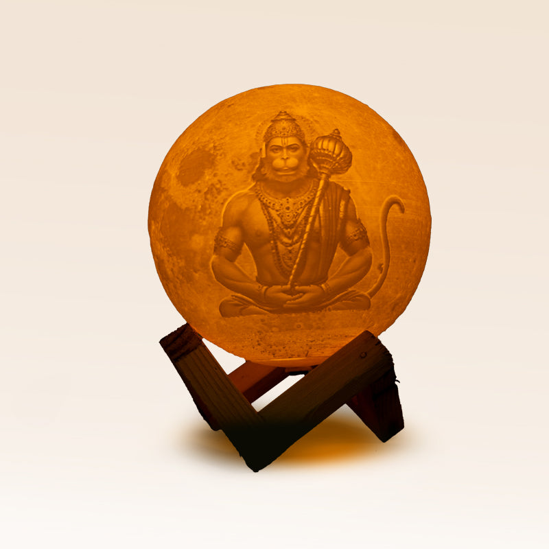 3D Hanuman Moon Lamp
