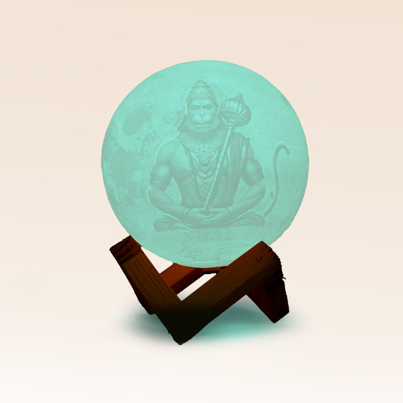 3D Hanuman Moon Lamp