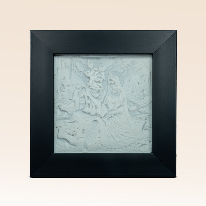 Radha Krishna 3D Light Frame