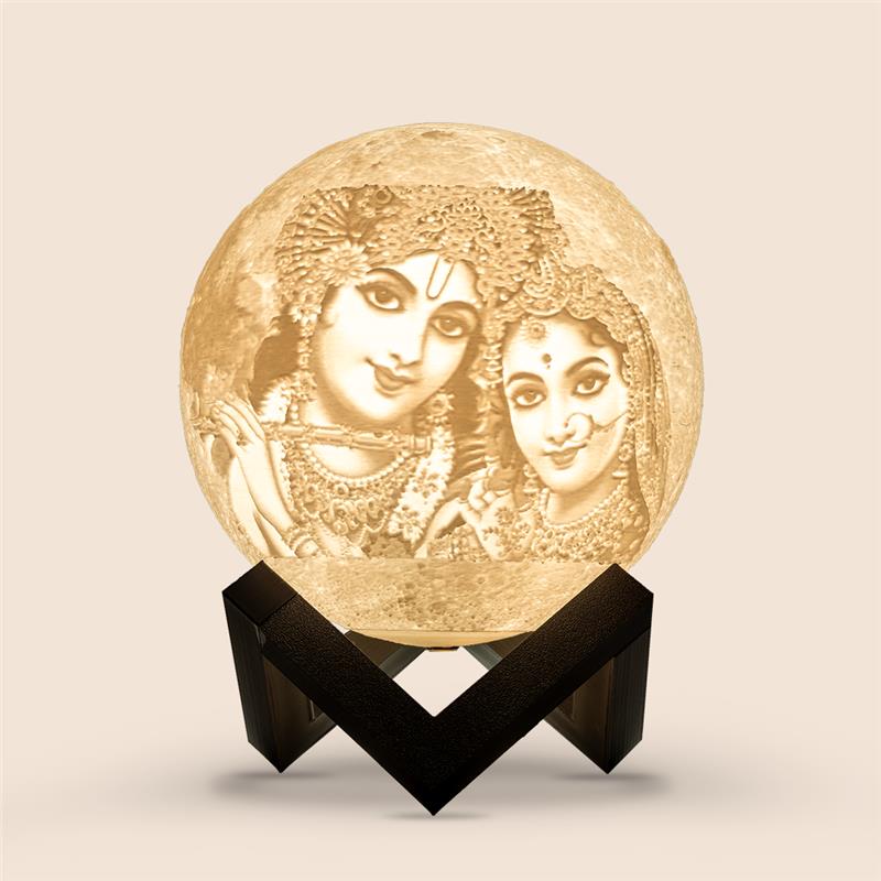 Radha Krishna 3D Moon lamp