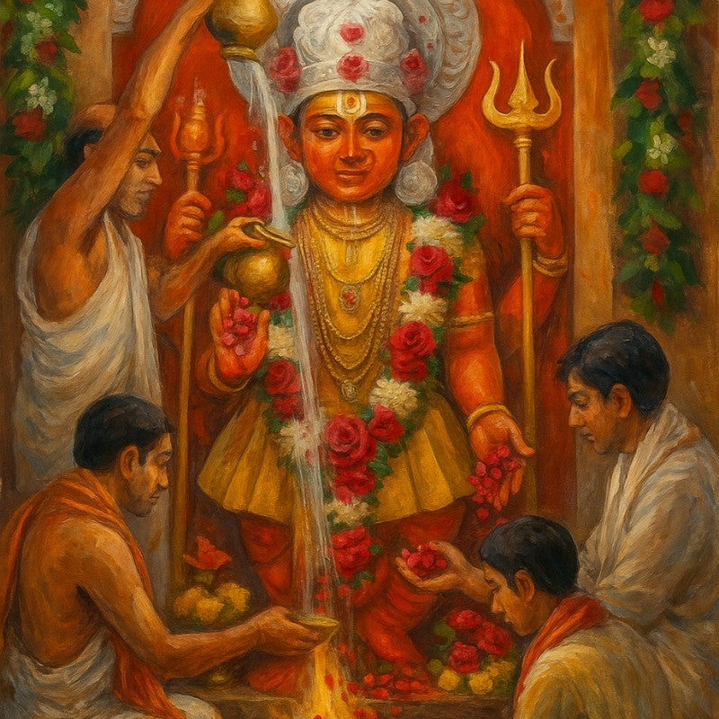 Special Abhishek - Shri Mangal Dev Grah Mandir - my3ioNetra